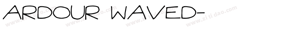 Ardour Waved字体转换